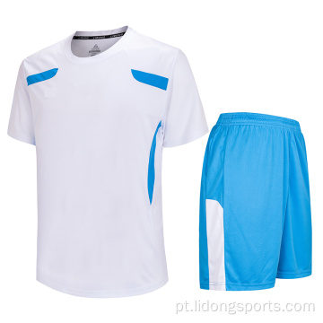 Design personalizado novo conjunto de camisas de futebol juvenil modelo